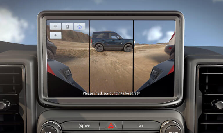 2022 Ford Bronco Sport interior safety camera display