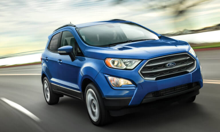 2022 Ford EcoSport exterior driving in curve
