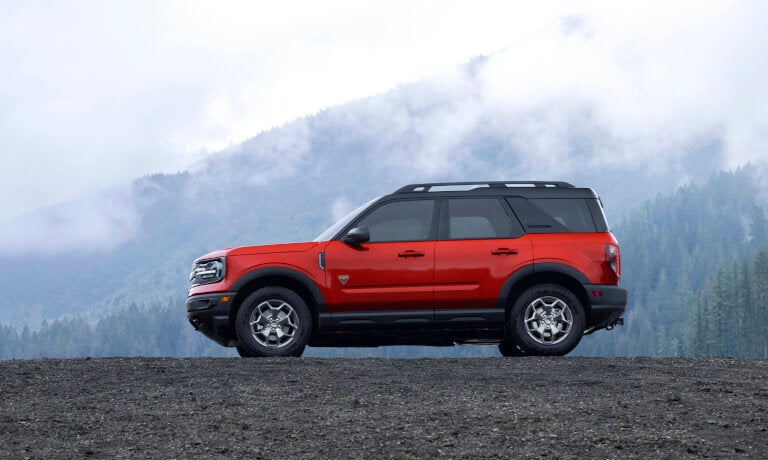 2024 Ford Bronco exterior in front of foggy mountainscape