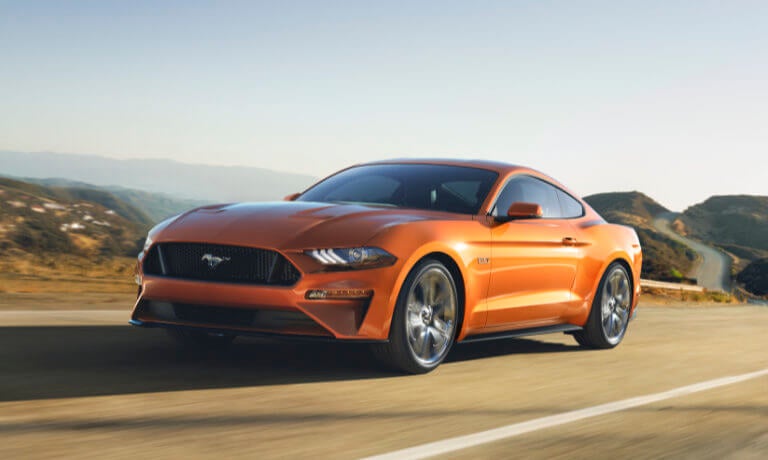 2023 Ford Mustang exterior hilly road