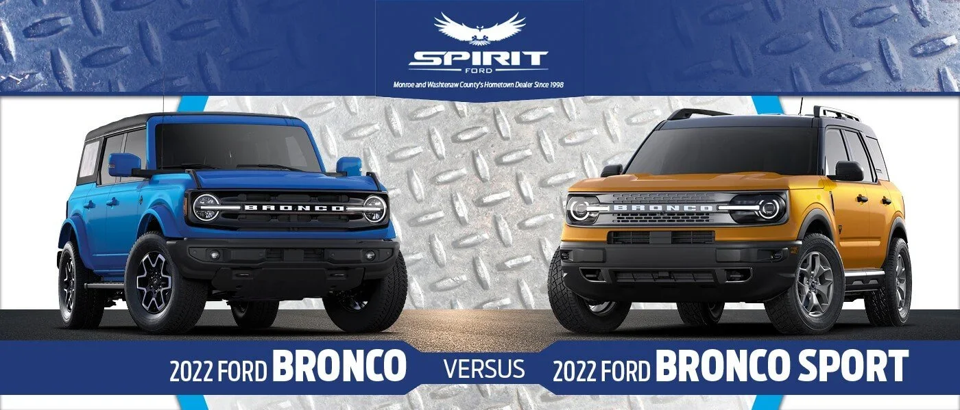 2022 Ford Bronco vs. Bronco Sport | Dundee, MI
