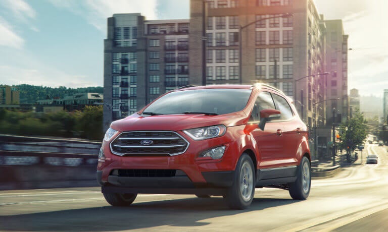 2021 Ford EcoSport driving in the city