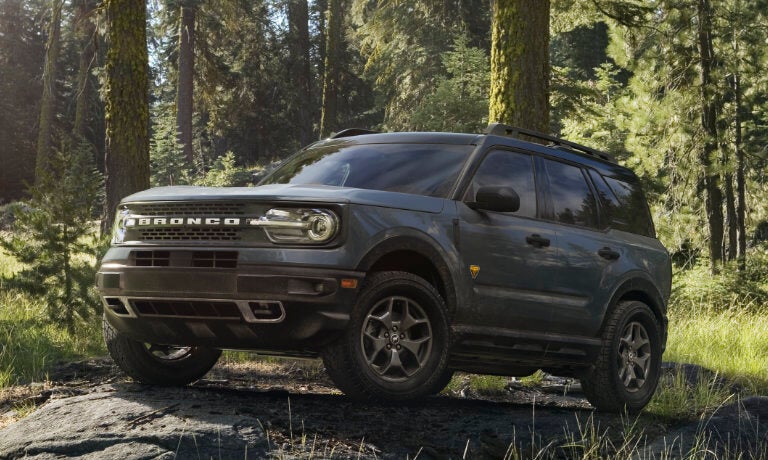 2024 Ford Bronco Sport exterior driving in forest
