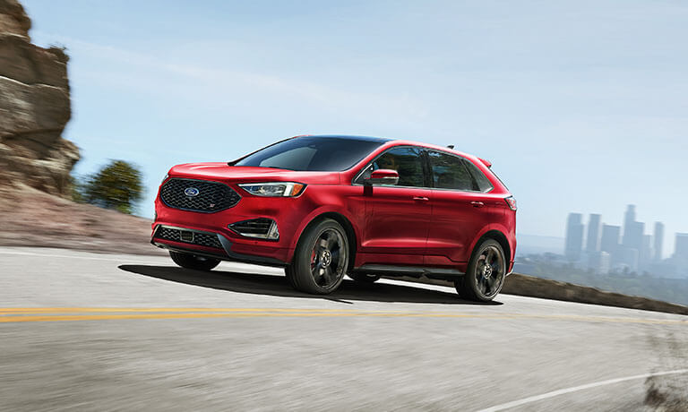2022 Ford Edge exterior driving on mountain road