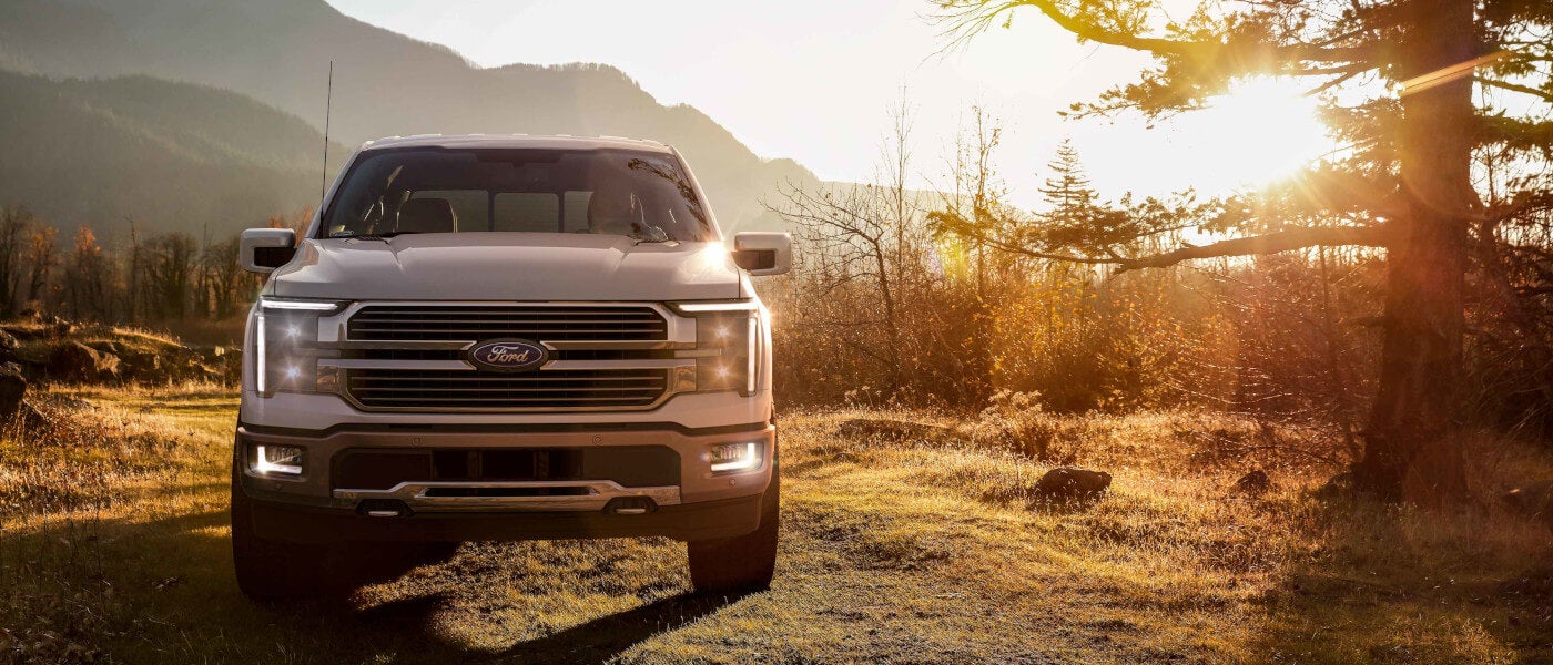 2024 Ford F150 Exterior In Forest At Sunrise